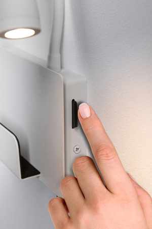 Oprawa ścienna HALINA LED 2.4W 200lm 2700K USB-C 230V biały mat /metal