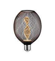 Źródło światła LED METALLIC GLOW GLOB czarny Helix E27 3,5W 110lm 1800K 230V