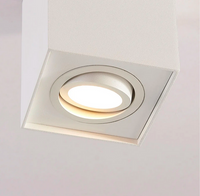 Ruchoma Spot NEGREB kwatdrat LED gu10 natynkowa BIALY 