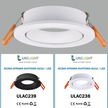 OPRAWA OCZKA GU10 DO NISKIE SUFIT (id: 66842) - Bialy  54145