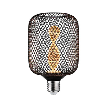 Źródło światła LED METALLIC GLOW ZYL czarny Helix E27 3,5W 110lm 1800K 230V